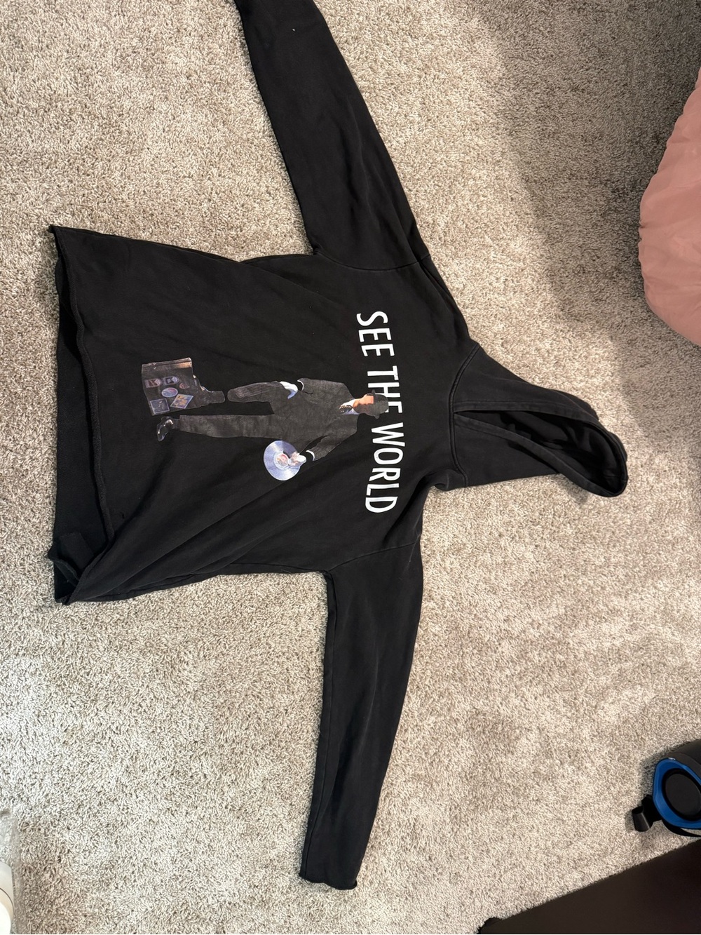 Wish u were here cropped hoodie